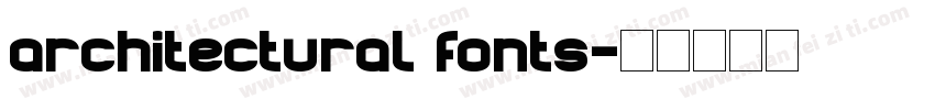 architectural fonts字体转换